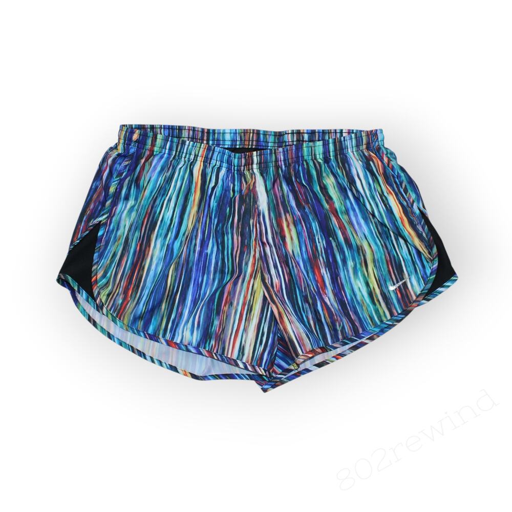 Nike Tempo Mid-Rise 3" Brief-Lined Printed Running Shorts Multicolor Large